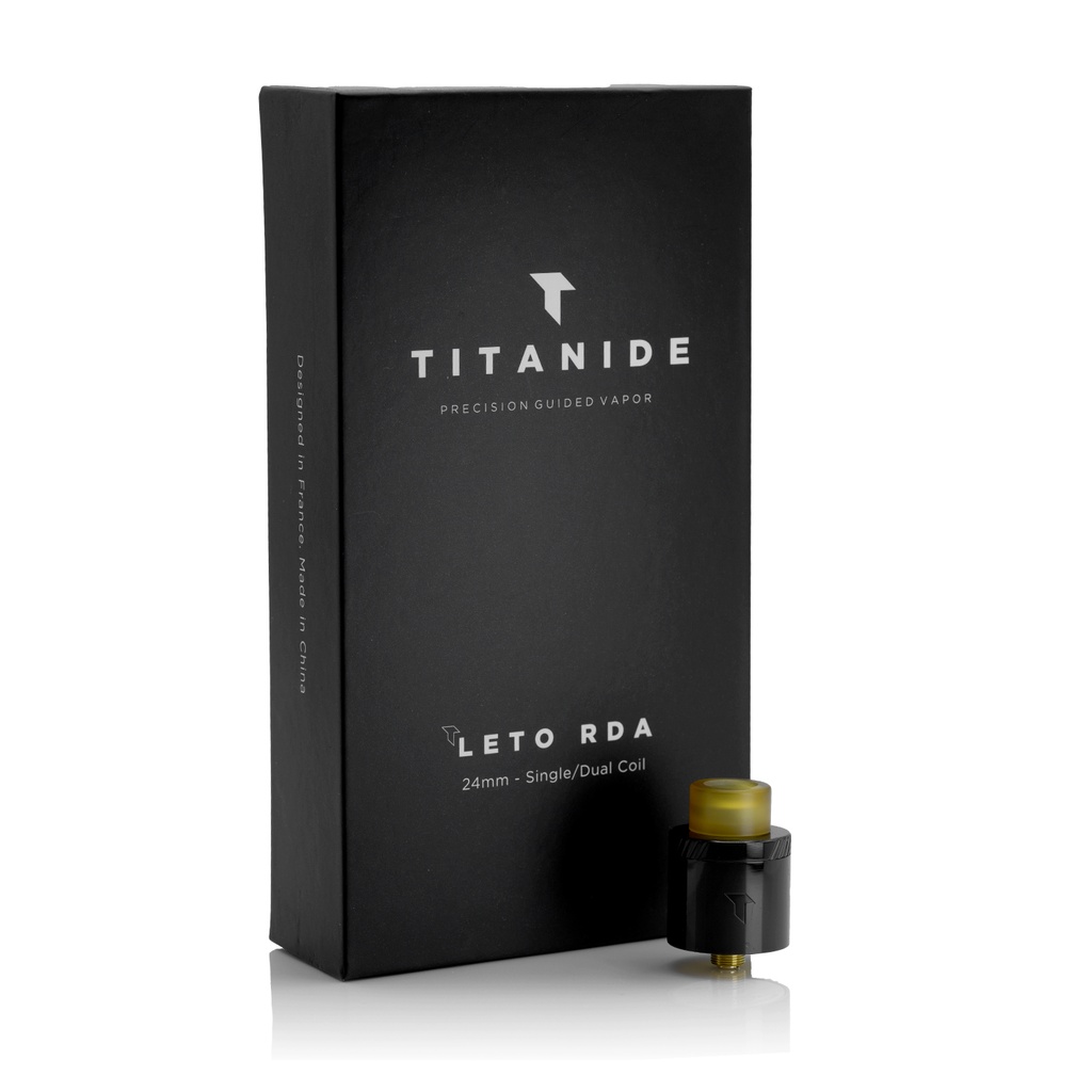 VAPE 爆煙 TITANIDE LETO rda ブラック 24mm